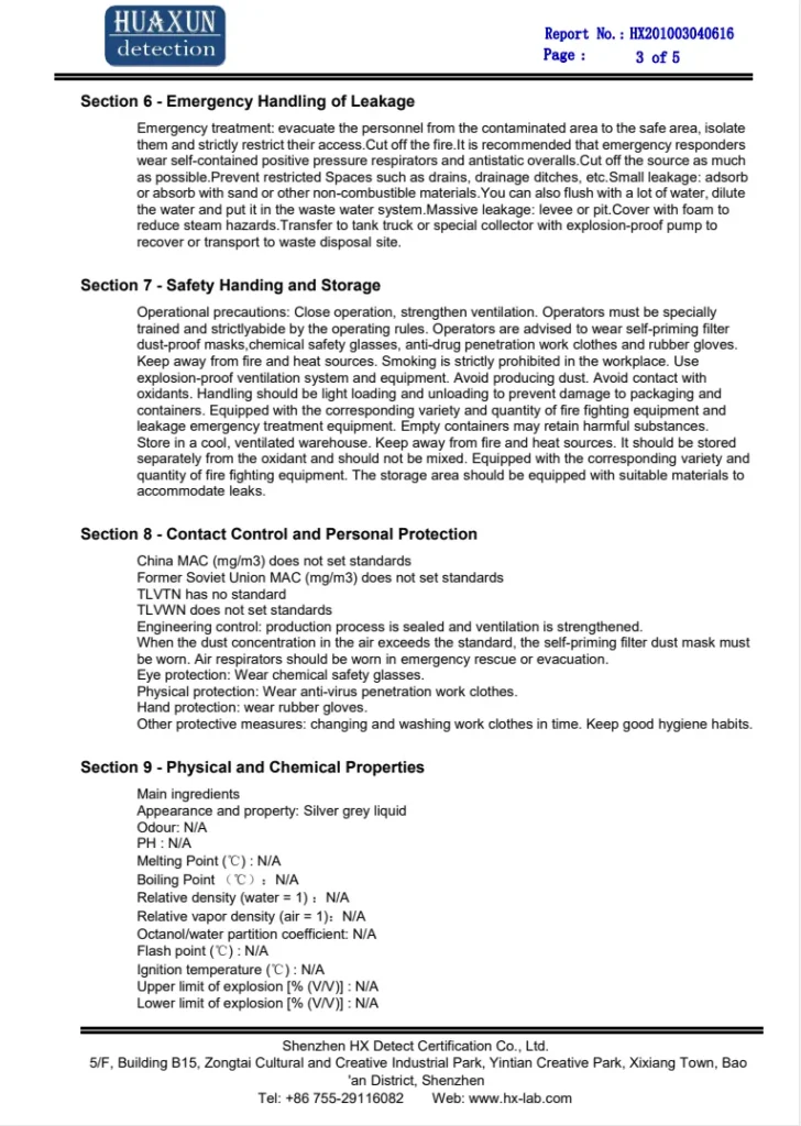 XTryfun Quality & Safety Certifications 3 3