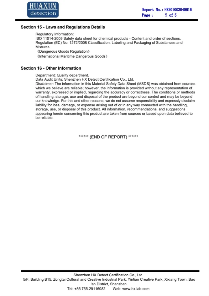 XTryfun Quality & Safety Certifications 5 5