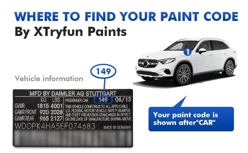 Mercedes-Benz Touch Up Paint Kit – Easy OEM Color Match 2 奔驰补漆套装A2
