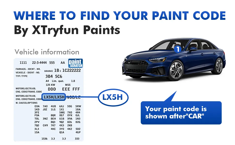 Audi Touch Up Paint Kit – Easy OEM Color Match 2 奥迪补漆套装A2