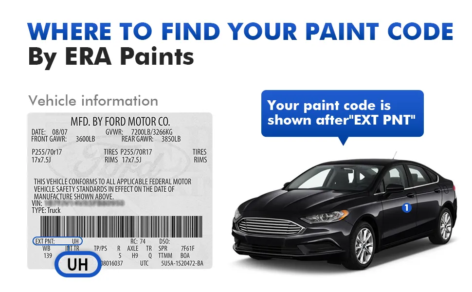 Ford & Lincoln Touch Up Paint Kit – Easy OEM Color Match 2 福特车漆A6