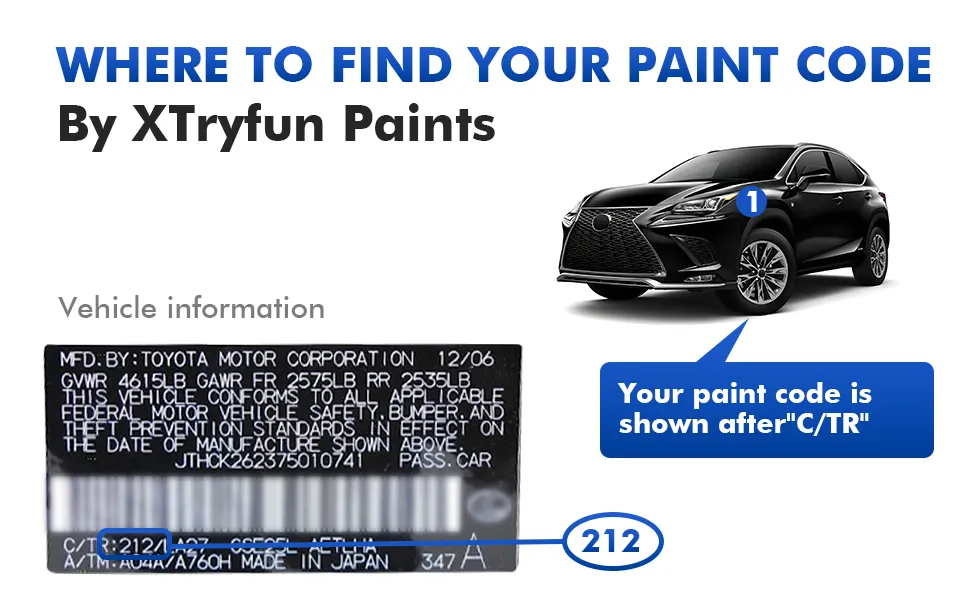 Lexus Touch Up Paint Kit – Easy OEM Color Match 2 雷克萨斯补漆套装A2
