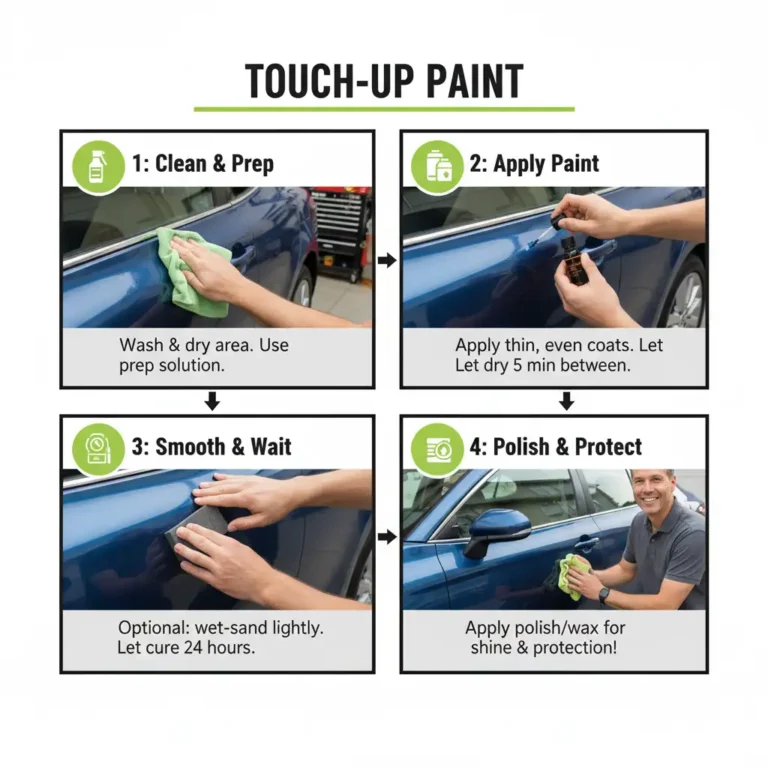 Step-by-step DIY car scratch repair using xtryfun touch up paint kit