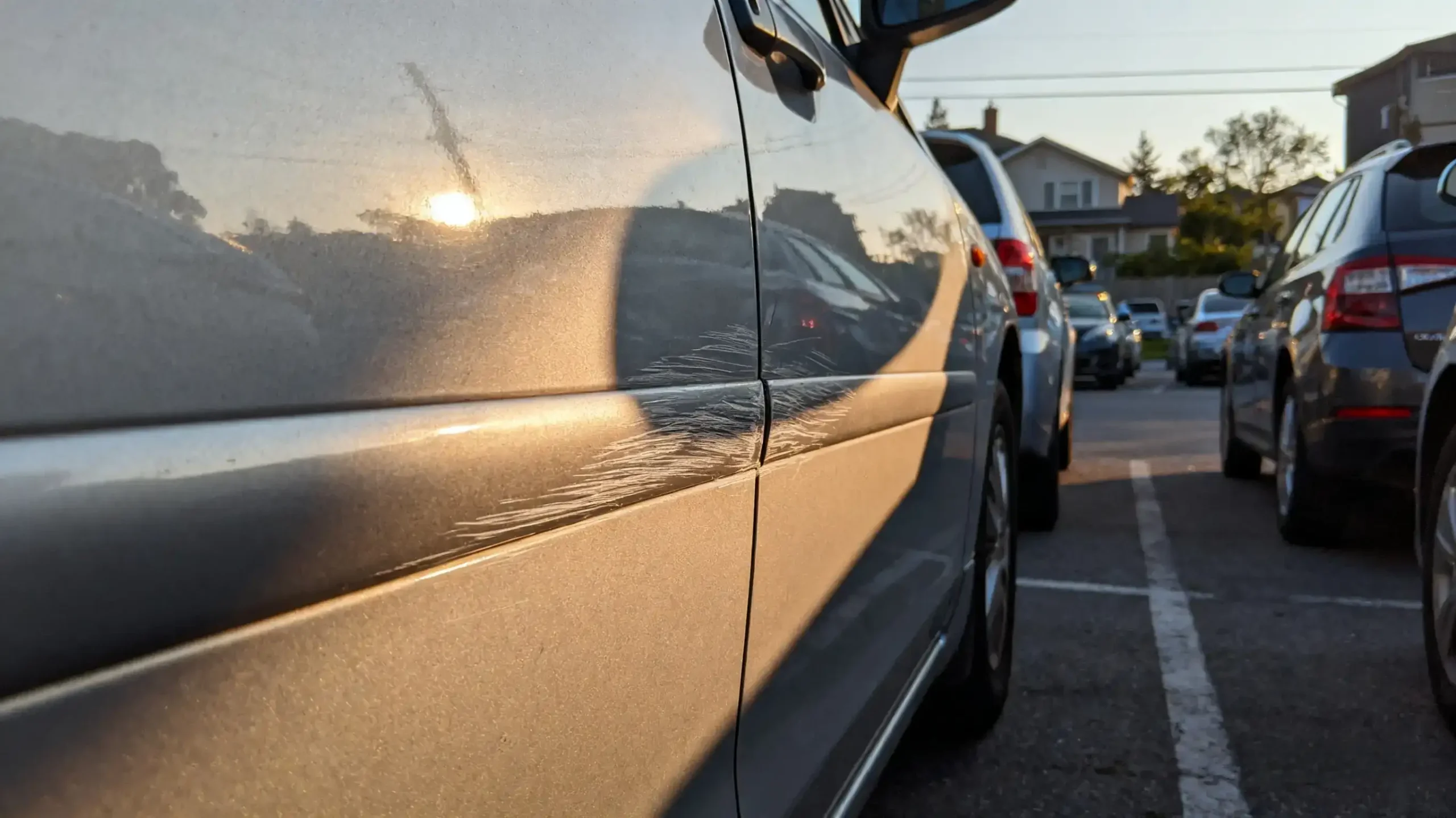 xtryfun touch up paint kit scratch repair on daughter’s car door