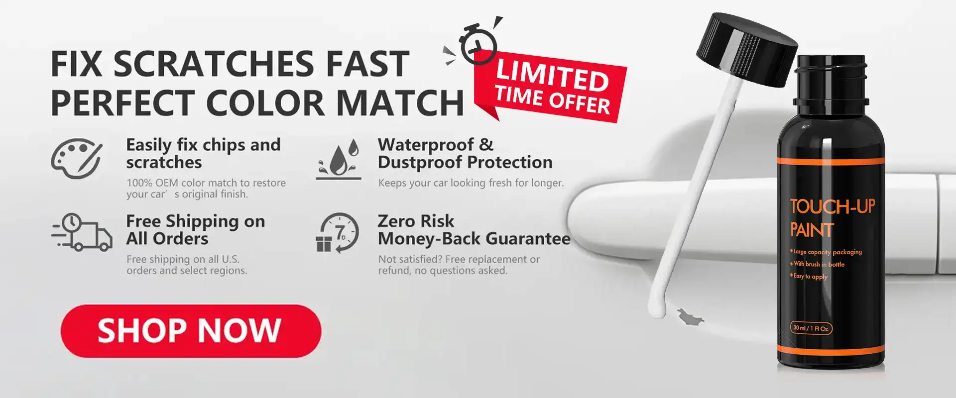 Fix Scratches Fast Perfect Color Match poster showcasing effective scratch repair and color match