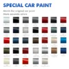 Chevrolet touch-up paint kit color chart showing all available paint options for DIY scratch repair.