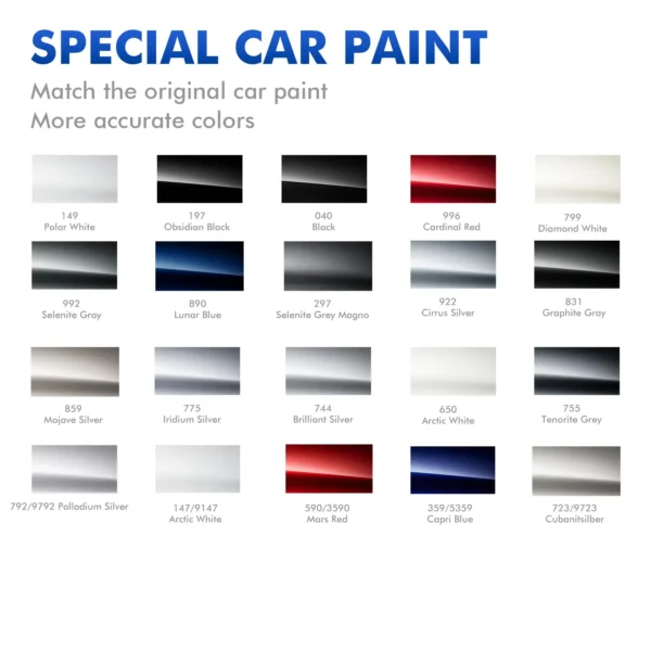Mercedes Touch Up Paint Kit Color Card Display Mercedes touch up paint kit color card display showing all available car colors
