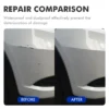 Cadillac repair comparison showing different touch up paint and scratch repair methods